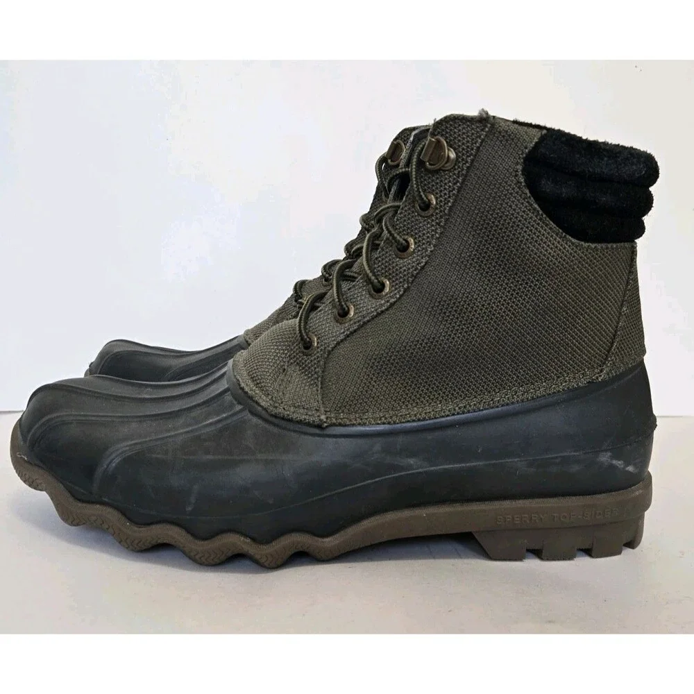 Sperry Boots Mens Size 9.5 Top-Sider Avenue Duck Shoes Waterproof Leather